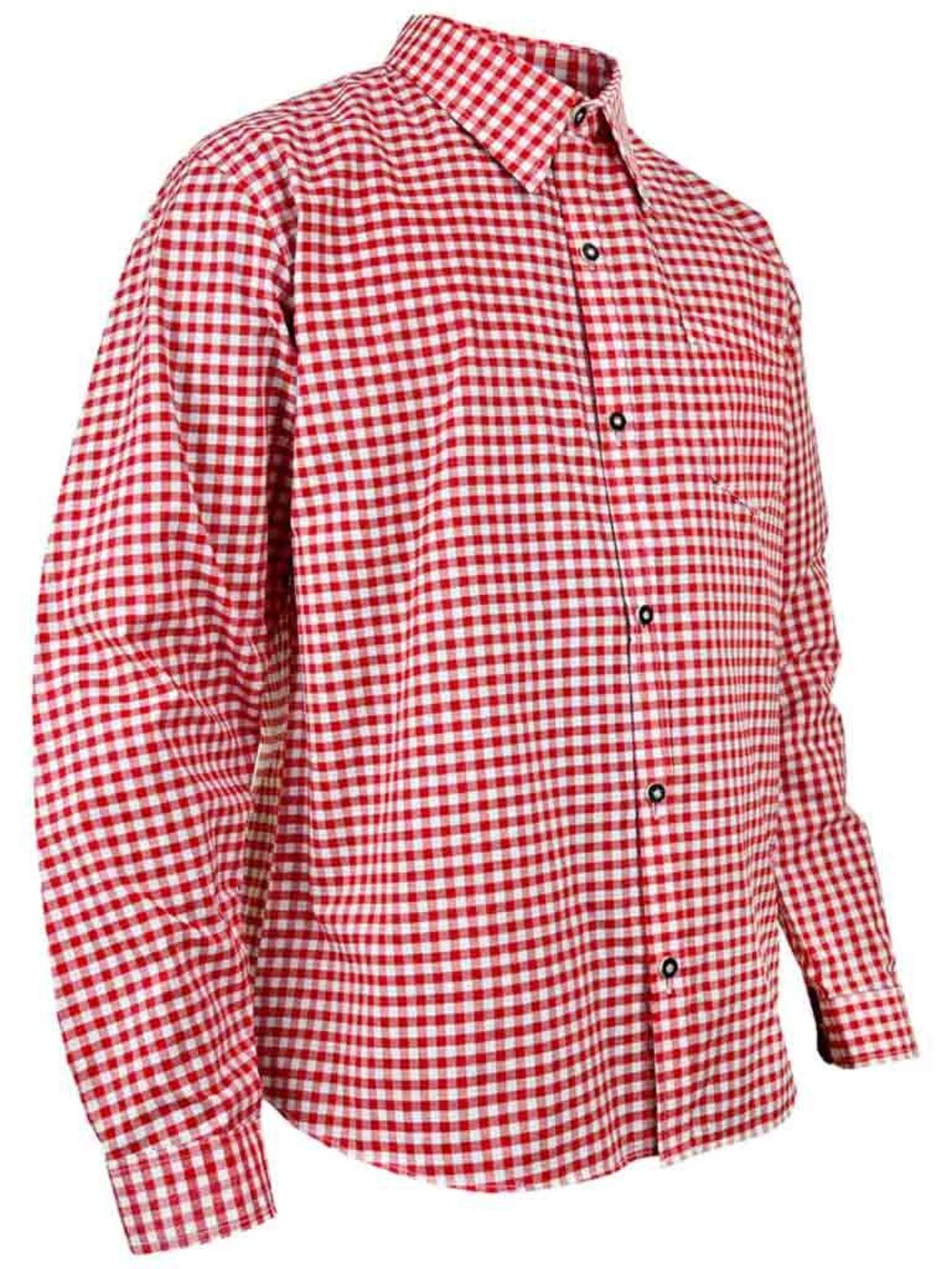 Men’s Red Checkered Oktoberfest Shirt  Authentic German Bavarian Style